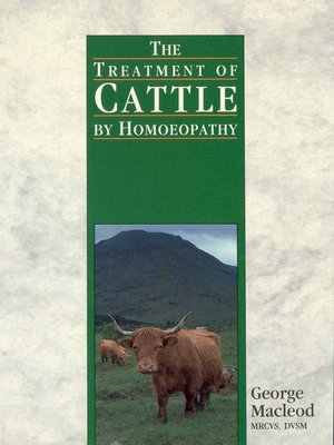 cover image of The Treatment of Cattle by Homoeopathy